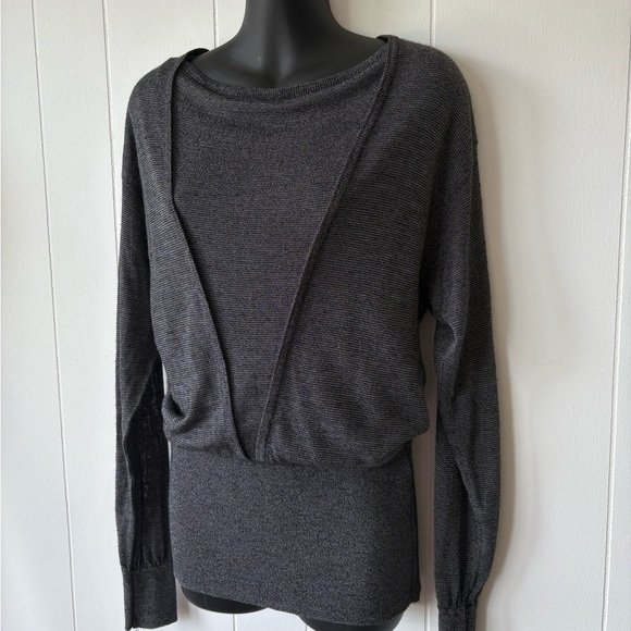 Escada Gray Long Sleeve Top | Size EU 36 - Picture 2 of 5